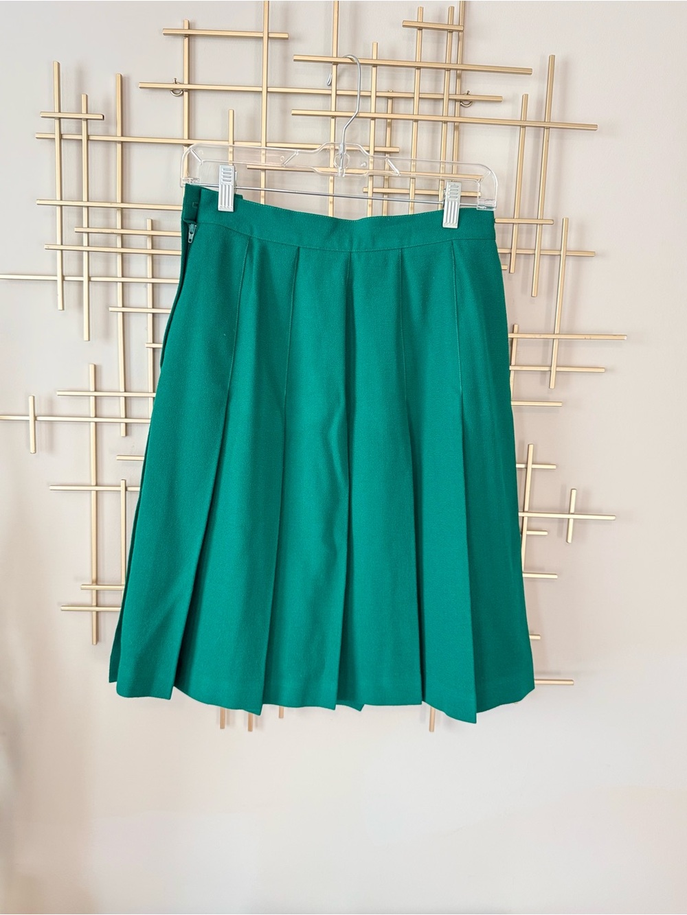 Jones New York Green Pleated Women's Skirt